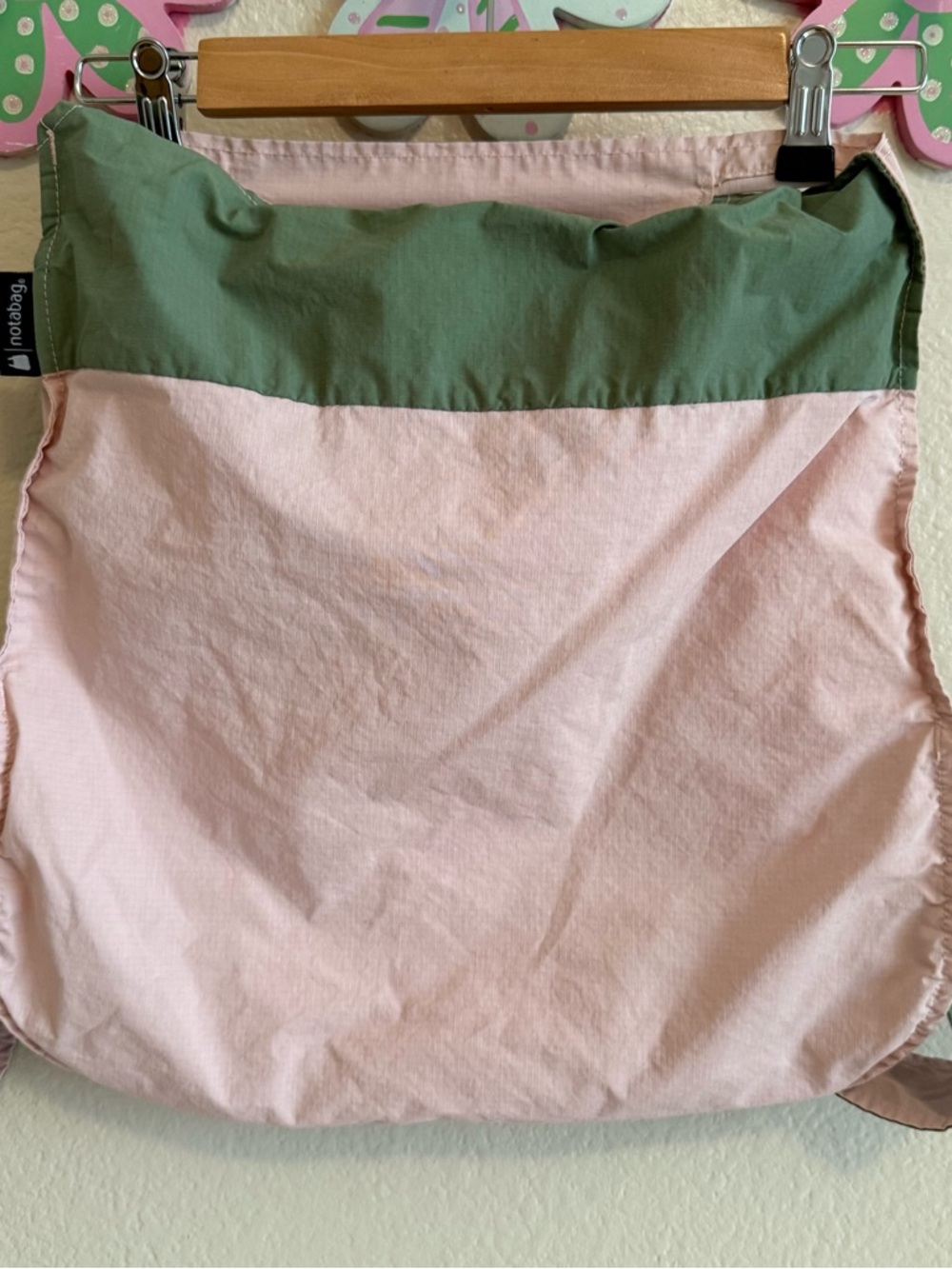 Notabag Pink and Green Backpack